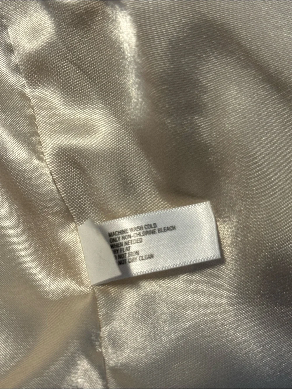 GAP Cream Faux Shearling Vest with Navy Label